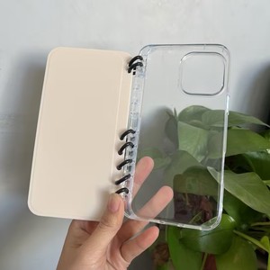 Venta al por mayor personalizado en blanco transparente suave TPU impreso teléfono celular funda libro para iPhone 16 15 14 <span class=keywords><strong>13</strong></span> 12 <span class=keywords><strong>Pro</strong></span> Max funda de libro transparente - Product Image 3