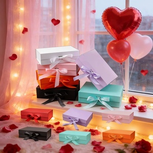 Custom Collapsible Magnetic Folding Gift <b>Boxes</b> with Ribbon Wholesale Luxury Paper Packaging <b>Boxes</b> for <b>Wedding</b> Apparel&Gifts - Product Image 3