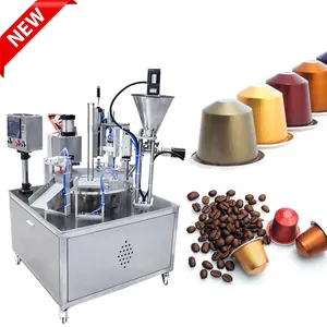 In stock nespresso coffee capsule filling sealing packing machine