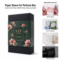 Boîte d'emballage en papier imprimé couleur personnalisée XJY pour parfum avec impression offset et laminage brillant