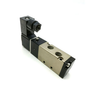 Válvula Solenoide de Control Eléctrico Neumática de 5/<span class=keywords><strong>2</strong></span> Vías DC24V 4V110-10-32 con Estructura de Piloto Manual - Product Image 3