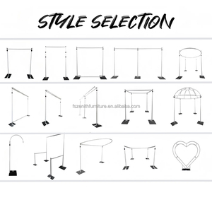 Giá tốt đôi thanh ngang ống và treo lên Kit heavy duty có thể điều chỉnh Backdrop đứng Backdrop đứng cho trang trí đám cưới - Product Image 2