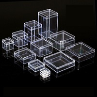 Petite boîte en plastique transparente, étui en plastique transparent pour l'emballage et le stockage, conteneur d'emballage en gros