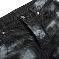 XUCHANG OEM, logo personnalisé, fabricant de haute qualité, jeans en denim délavé pour hommes, streetwear, 100% coton, design de créateur