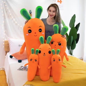 Groot Formaat Schattige Oranje Kleur Wortel Knuffel Grote Wortel Creatieve Simulatie Plant Pluche Speelgoed Fruit Pluche Sussen Speelgoedpil - Product Image 2
