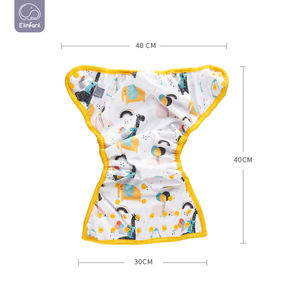 Elinfant Big Size 10-20kg Maternal and Infant <strong>Supplies</strong> 100% Polyester Waterproof Snap Baby <strong>Cloth</strong> <strong>Diaper</strong> Cover - Product Image 3