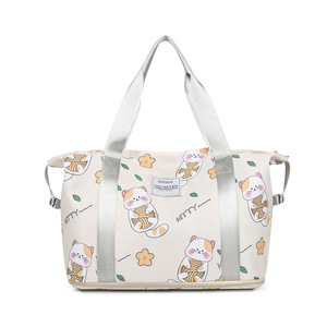 Borsa da Viaggio in Oxford con Grande Capacità, Chiusura a Cerniera, Separazione Asciutto/Bagnato, per Vestiti e Brevi Spostamenti - Product Image 5