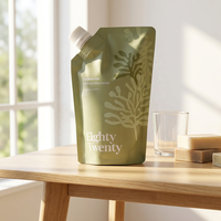 Pochette refermable mate personnalisée avec fermeture éclair, sac d'emballage refermable de qualité alimentaire pour poudre de thé matcha