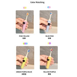 Cepillo de dientes infantil con diseño de helado, cerdas suaves, colorido, manual, para niños de 0 a 5 años - Product Image 3