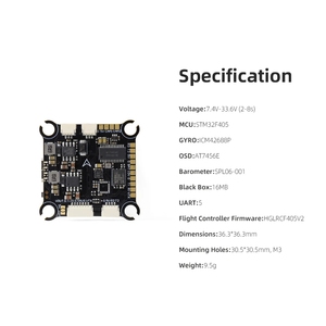Controlador de Vuelo HGLRC F405 8S V1 de Baja Latencia y Alta Precisión para Drones FPV de Carreras <span class=keywords><strong>Freestyle</strong></span> y Largo Alcance - Product Image 6
