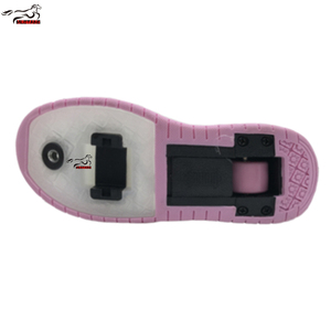 Chaussures <span class=keywords><strong>de</strong></span> skate pour enfants Mustang 2 en 1, convertibles, roues rétractables, semelle lumineuse, ajustement réglable, rose, chaussures décontractées, semelle pour la Turquie - Product Image 2