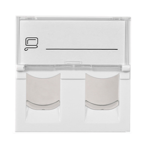 Placa <span class=keywords><strong>de</strong></span> pared <span class=keywords><strong>de</strong></span> tipo francés <span class=keywords><strong>de</strong></span> puerto simple/doble para sistema <span class=keywords><strong>de</strong></span> cableado <span class=keywords><strong>de</strong></span> red con conector Keystone - Product Image 1