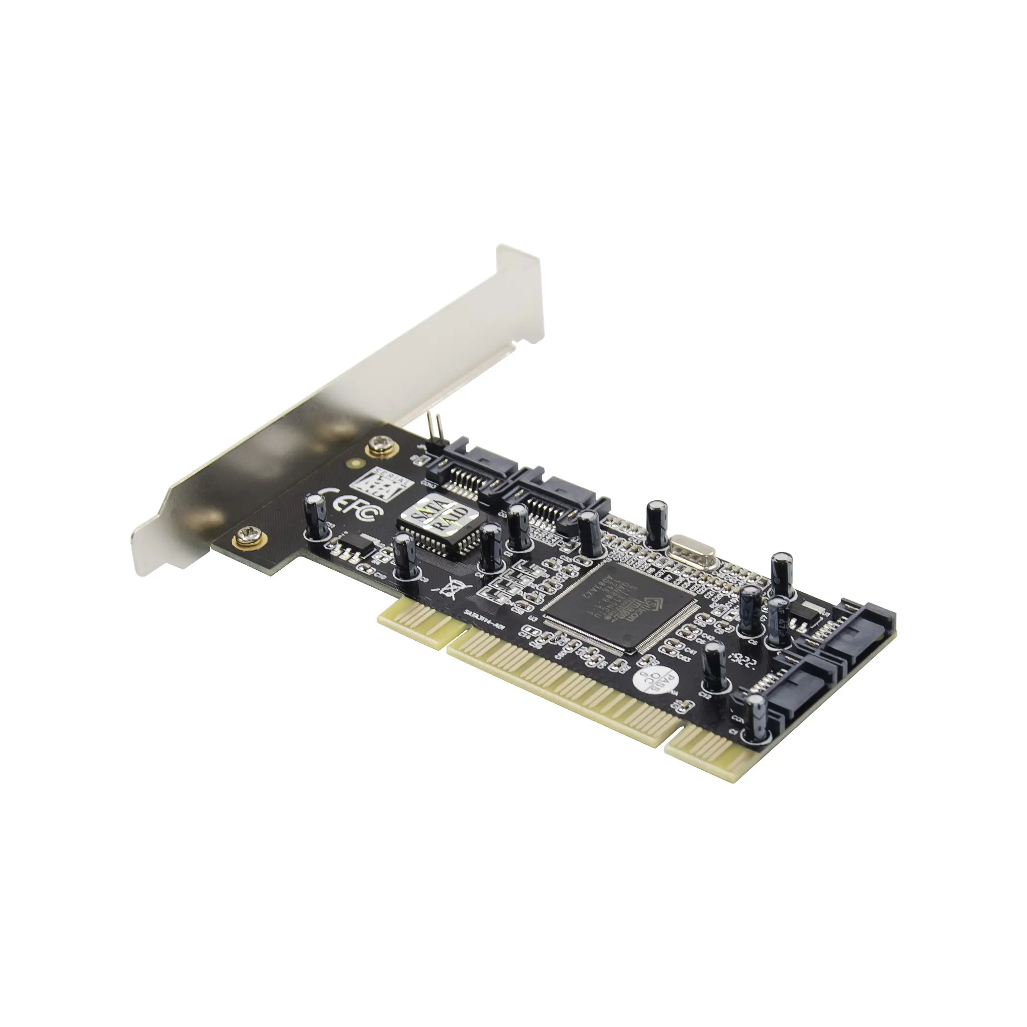 Professional Manufacturer SIL3114 Chipset PCI Interface Controller Card 4-SATA Array Card