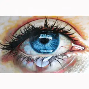 ภาพปัก5D ติดเพชรสำหรับผู้หญิงรูปหยดน้ำตาแบบ DIY ปักลายภาพโมเสคครอสติชสำหรับตกแต่งบ้านห้องนั่งเล่น