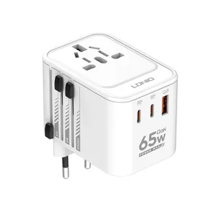 LDNIO Z6 universal laptop square charger surface pro travel adapter us eu uk au plug charger power adapter