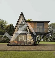 Conteneur extensible en forme de maison triangulaire détachable pour usage de bureau, pour hôtel, villa, entrepôt