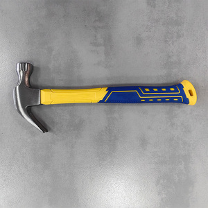 ठोस जाली एक टुकड़ा नरम विरोधी पर्ची tpr ग्रिप रप क्लैव हैमर फाइबर ग्लास हैंडल हथौड़ा उपकरण - Product Image 4