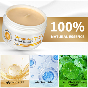 Cuidado DE LA PIEL Iluminador 7% Ácido glicólico <span class=keywords><strong>Crema</strong></span> facial <span class=keywords><strong>Hidratante</strong></span> <span class=keywords><strong>Crema</strong></span> iluminadora de la piel que reduce los poros - Product Image 5