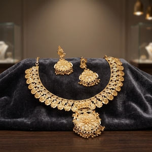 Wholesale 14K 18K 24K Gold Plated Forming Jewelry, Indian Jewelry, Fashion Necklaces Set, Brass Gold Filled Jewelry Oro Joyeria. - Product Image 1