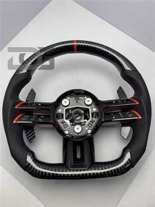 Volante de Fibra de Carbono Modificado para <span class=keywords><strong>Mercedes</strong></span> <span class=keywords><strong>Benz</strong></span> Clase A A200 <span class=keywords><strong>A180</strong></span> A260 A45 C63 W205 W204 C300 W222 G55 - Product Image 2