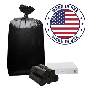 ถุงขยะสีดำขนาด55-60แกลลอนถุงขยะ $0.8/ม้วน10ชิ้น/ม้วนถุงขยะขนาดใหญ่สำหรับงานหนักถังขยะสีดำขนาดใหญ่ - Product Image 1