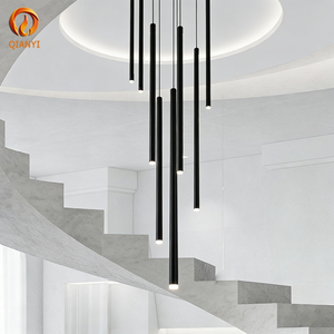 Lámpara Colgante Creativa de Aluminio Posmoderna para Tienda de Ropa, Villa, Dúplex, Sala de Estar, Comedor, Iluminación LED para Proyectos - Product Image 1