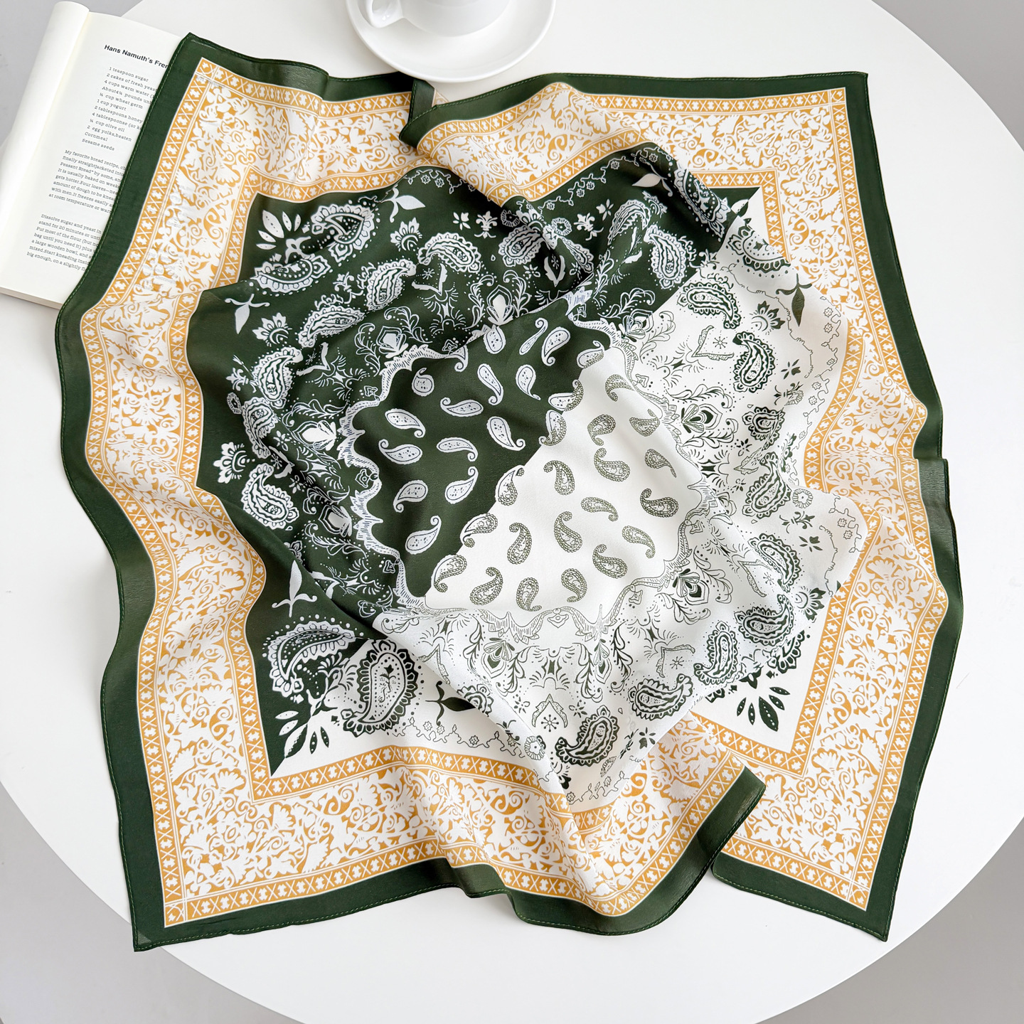 Bloc de cajou Paisley jaune