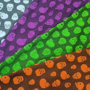 Fábrica de telas en China Tela de punto jacquard de Halloween europea y americana Calavera Cabeza Fantasma Festival Calabaza Spide - Product Image 1
