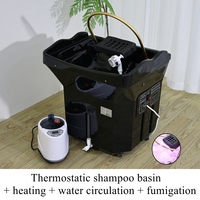 Réservoir d'eau portable 60L pour équipement de spa capillaire de salon, lavabo de coiffure à circulation en cascade, fauteuil de shampoing mobile
