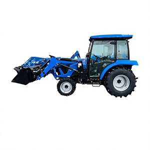 Affordable Top Quality Garden LS MT 4WD Mini Farm Tractor With Front Loader Gear Drive Multifunctional Wheel backhoe implements - Product Image 1