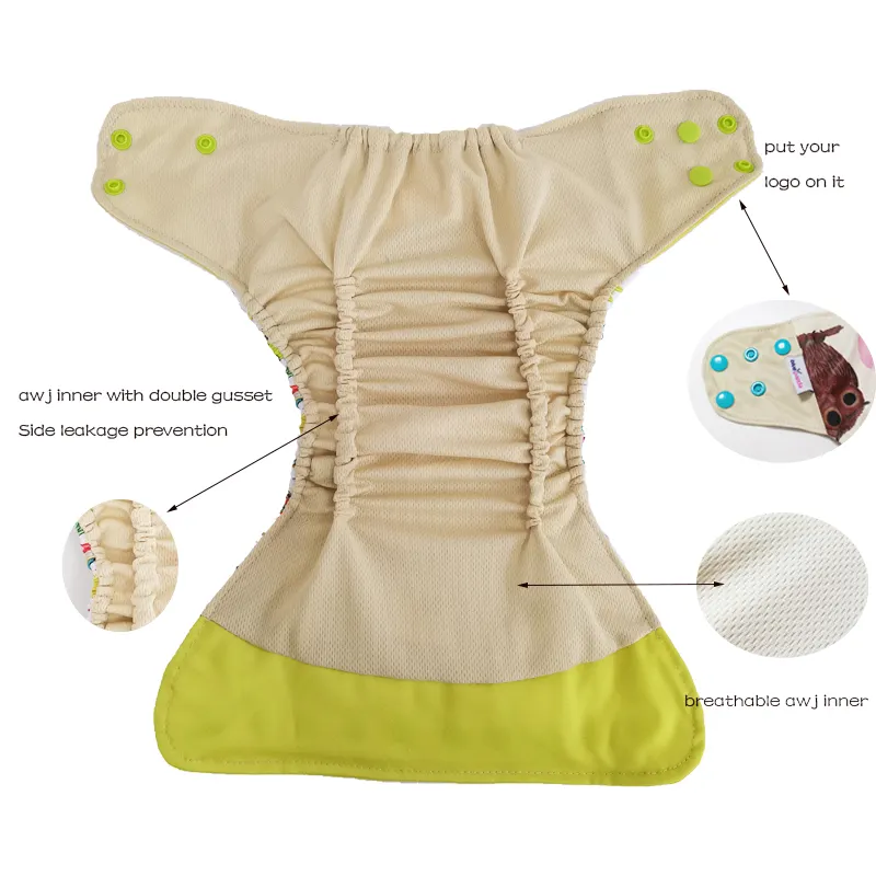 Lage Prijs Herbruikbare Oem Baby Doek Luiers Groothandel Pul Cover Wasbare Baby Doek Luiers