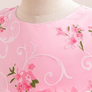 Vestido de lujo con estampado floral para niña, tutú de malla abullonado, vestido de princesa para niñas mayores, ideal para bodas, fiestas, actuaciones escénicas y disfraces. - Product Image 3