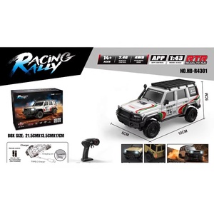 Coche RC Miniatura 1:43 4x4 <span class=keywords><strong>de</strong></span> Escritorio, Juguete <span class=keywords><strong>de</strong></span> Simulación Todoterreno, Coche Eléctrico <span class=keywords><strong>de</strong></span> Plástico <span class=keywords><strong>de</strong></span> Grado Hobby, Camioneta Rock Crawler para Niños - Product Image 4