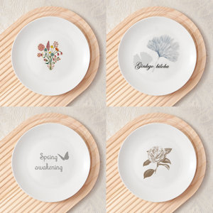 Siêu Lớn Màu Trắng Tấm Gốm Tùy Chỉnh Phong Cách Phương Tây Sứ Tấm Cho Khách Sạn Flatplates Cho Khách Sạn Nhà Hàng Sử Dụng - Product Image 2