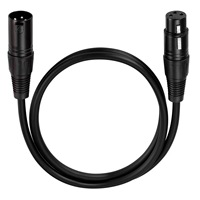 Cuivre sans oxygène mâle à femelle 3 broches symétrique XLR micro câbles cordon pour haut-parleur podcast Audio mélangeur DMX effecteur amplificateur