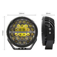 Phare de travail LED rond de 9 pouces 150W, projecteur de conduite, lampe antibrouillard avant tout-terrain pour camion, SUV, VTT
