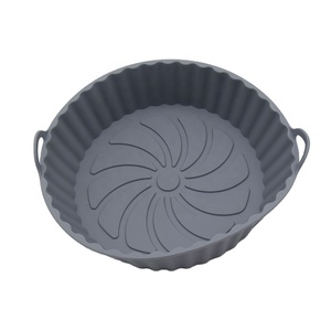Plateau <span class=keywords><strong>de</strong></span> cuisson en <span class=keywords><strong>silicone</strong></span> pour friteuse à air circulaire résistant aux hautes températures pour un usage domestique résistant à l'huile et facile à nettoyer - Product Image 1