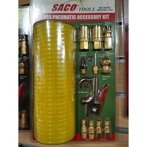 Kit de pistolet à air comprimé personnalisé de 14 pièces, raccord pneumatique de style américain avec accessoires pour outils et pièces pneumatiques - Product Image 2