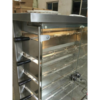 Prix Usine Rôtissoire à Poulet au Gaz Commerciale en Acier Inoxydable Six Étages Four à Rôtisserie au Gaz pour Restaurant