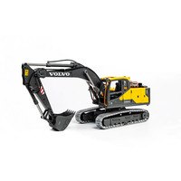 E010-003 Double E Hobby Excavadora RC Volvo 1:14 2.4G 24CH con Control Remoto, Excavadora EC160, Vehículo Eléctrico de Juguete Totalmente Funcional