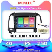 Reproductor de DVD para Auto MEKEDE M Android 10 8 Núcleos IPS DSP para Hyundai Santa Fe 2006 2007 2008 2009 2010 2011 4+64G Estéreo GPS Radio