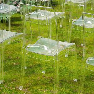 Sillas de Acrílico Transparentes Modernas de Resina para Eventos, Respaldo Alto, para <span class=keywords><strong>Alquiler</strong></span> en Hoteles, Venta al por Mayor - Product Image 5