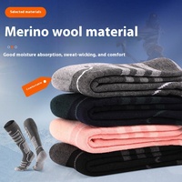 Vente en gros en vrac Logo personnalisé Haut cylindre Long Eco Hiver Accessoires Epaisse Chaude Laine Mérinos Surf Chaussettes Eau Glacée pour la Randonnée