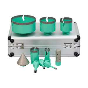 Hot bán trong sứ thủy tinh gốm công cụ khoan hộp công cụ thiết lập hộp kim cương lỗ Saw Cutter Kit thiết lập 5-130 Mét cho gạch - Product Image 1
