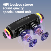 Speaker Nirkabel Portabel Zealot S56 40W dengan Lampu RGB Berwarna-warni, Tahan Air & Debu IP67, Subwoofer untuk Pesta dan Luar Ruangan