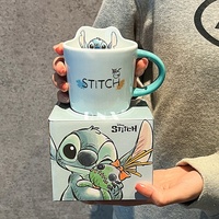Mug à café mignon Stitch avec motif OHANA, cadeau créatif pour la maison pour filles et garçons - Anniversaire et fête