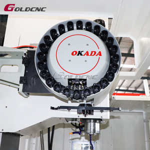 Centre d'usinage vertical 5 axes GOLDCNC série <span class=keywords><strong>VMC</strong></span> - Fraiseuse CNC à broche BT50 haute précision avec broche simple automatique - Product Image 5