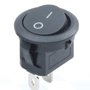 Interruptor Basculante Redondo 6A250 Negro R23 de 2 Pines, Interruptor de Barco 250VAC para Coche y Marino, Interruptor Basculante Momentáneo CQC CE 10000 6A10A XYV - Product Image 1
