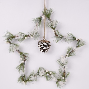 Vòng Hoa Trang Trí Treo Nhà Máy Tùy Chỉnh Cho Vòng Hoa Giáng Sinh Trang Trí Cửa Trước - Product Image 1