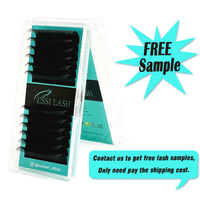 Extensions de cils en cachemire professionnelles en gros, volume complet, faux cils en vison individuels, plateau de cils